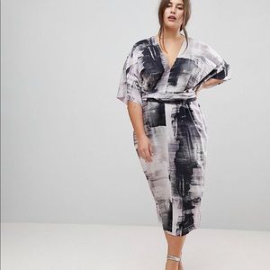 ASOS Brush Stroke Kimono Dress